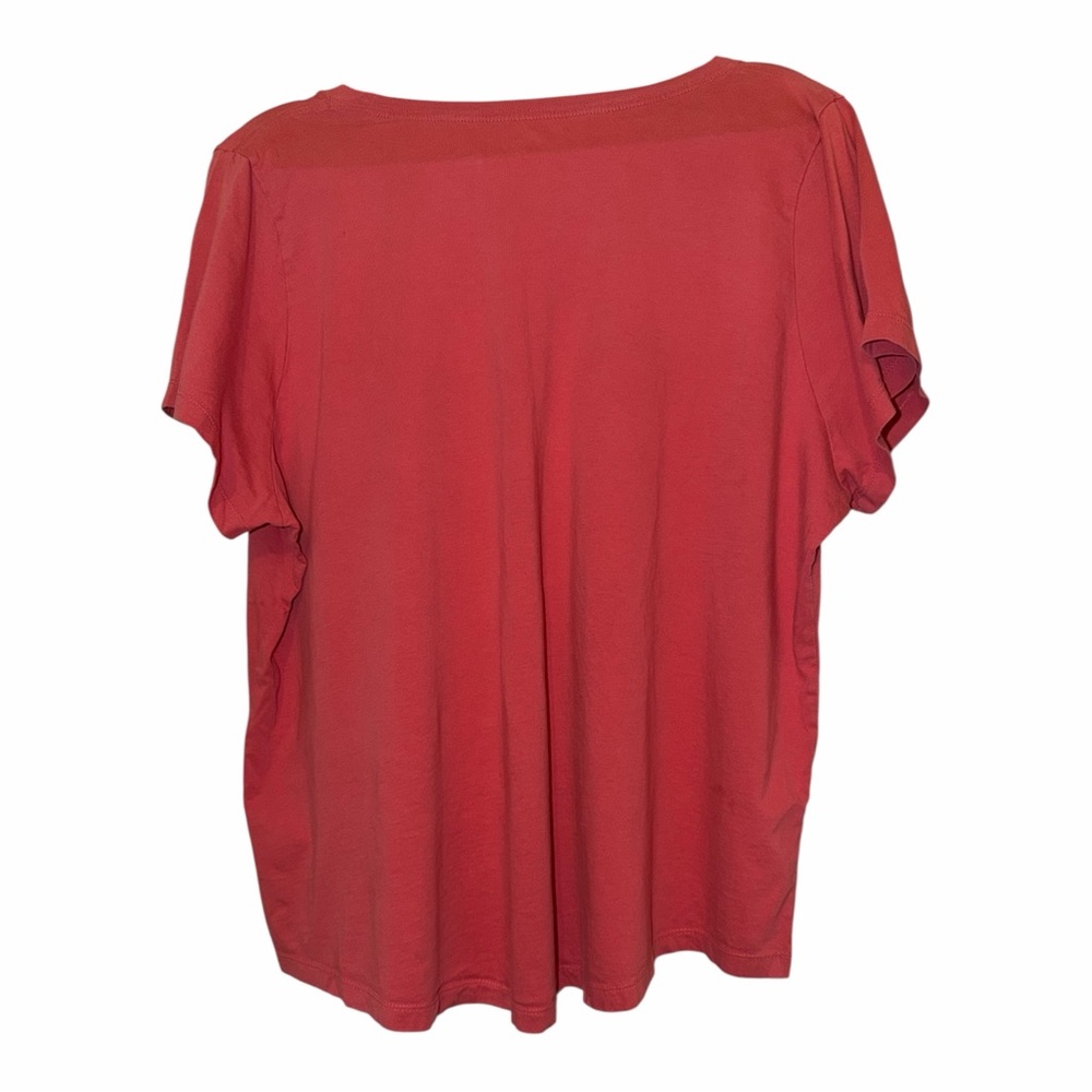 Nike The Nike Tee in Coral Pink with White Logo - Picture 3 of 7